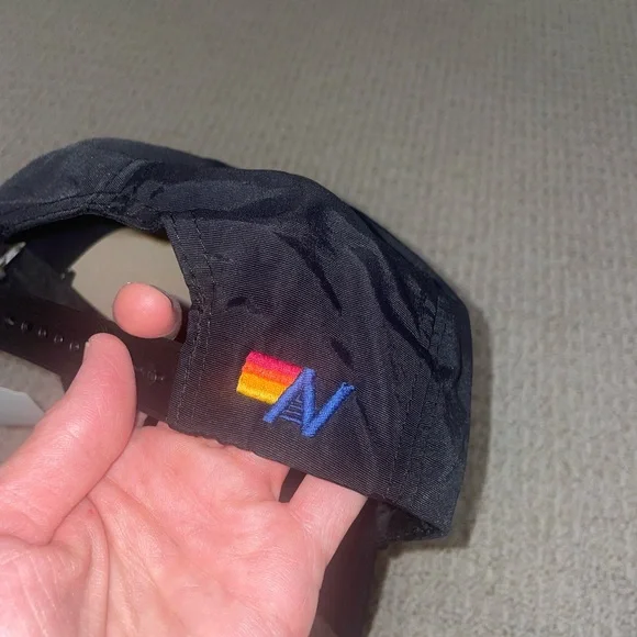 Aviator Nation Black Nylon Hat Rock and Roll Thunder Bolt Patch - Picture 4 of 6